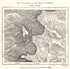 Garhs of the Ghats - Vishalgad. India. Sketch map 1885 old antique chart