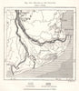 Mouths of the Godavari. India. Sketch map 1885 old antique plan chart