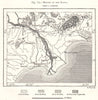 Mouths of the Krishna. India. Sketch map 1885 old antique plan chart