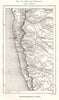Mahratta Territory. Bombay Mumbai. India. Sketch map 1885 old antique