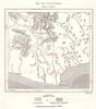 Kanyakumari. Cape Comorin India. Sketch map 1885 old antique plan chart