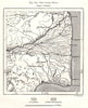 The Cauvery Delta. India. Sketch map 1885 old antique vintage plan chart