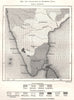Languages of Southern India. Sketch map 1885 old antique plan chart