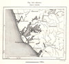 Kollam & environs. India. Sketch map 1885 old antique vintage plan chart