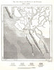 Sittwe and Mouth of the Kuladan. Burma. Sketch map 1885 old antique chart