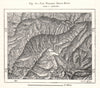 The Western Hindu-Kush. Afghanistan. Sketch map 1885 old antique chart