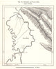Shooshtar and Band-i-Kir. Iran. Sketch map 1885 old antique plan chart