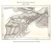 The Dam of Ahvaz. Iran. Sketch map 1885 old antique vintage plan chart