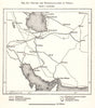 Routes and Telegraph-Lines in Persia (Iran). Iran. Sketch map 1885 old
