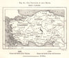 Old Provinces of Asia Minor. Anatolia. Turkey. Sketch map 1885 antique