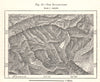 The Bolkar Mountains. Turkey. Sketch map 1885 old antique plan chart