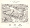 Lake of Sapanca. Turkey. Sketch map 1885 old antique vintage plan chart