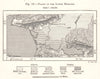 Plains of the Lower Buyuk Menderes. Turkey. Sketch map 1885 old antique
