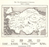 Inhabitants of Anatolia. Turkey. Sketch map 1885 old antique plan chart