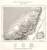 Passes of the Amanus. Iskenderun. Turkey. Sketch map 1885 old antique