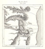 Masada. Israel. Sketch map 1885 old antique vintage plan chart