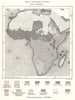 Languages of Africa. Sketch map 1885 old antique vintage plan chart