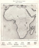Religions of Africa. Sketch map 1885 old antique vintage plan chart
