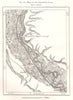 Head of the Ibrahimiyah Canal. Egypt. Sketch map 1885 old antique chart
