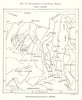 Inhabitants of the Zariba Region. Sudan. Sketch map 1885 old antique chart