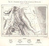 Northern Spurs of the Abyssinian Highlands. Eritrea. Sketch map 1885 old