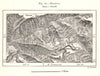 Magdala. Ethiopia. Sketch map 1885 old antique vintage plan chart