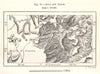 Adua and Aksum. Ethiopia. Sketch map 1885 old antique vintage plan chart