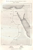 Isothermal Lines and Rainfall of Egypt. Sketch map 1885 old antique chart