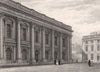 The Library, Christ Church College, Oxford, by John Le Keux 1837 old print