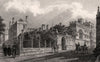 Corpus Christi College, Oxford, by John Le Keux 1837 old antique print picture