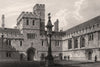 The Quadrangle of Corpus Christi College, Oxford, by John Le Keux 1837 print