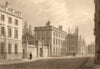 Magdalen Hall, Oxford, by John Le Keux. Hertford College 1837 old print