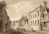 New Inn Hall, Oxford, by John Le Keux 1837 old antique vintage print picture
