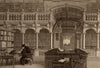 The Bodleian Library, Oxford, by John Le Keux 1837 old antique print picture