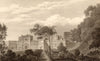 The Castle, Oxford, by John Le Keux 1837 old antique vintage print picture