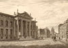 The Clarendon Building and Broad Street, Oxford, by John Le Keux 1837 print