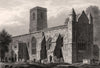 St Peter-in-the-East church from the S.E., Oxford, by John Le Keux 1837 print