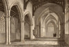 Interior of St Peter-in-the-East church, Oxford, by John Le Keux 1837 print