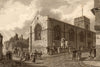 St Ebbes Church, Oxford, by John Le Keux 1837 old antique print picture