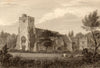 St Thomas the Martyr's Church, Oxford, by John Le Keux 1837 old antique print