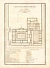 ANCIENT GREECE. Greek House plan. Plan d'une Maison Grecque. Vitruvius 1832 map