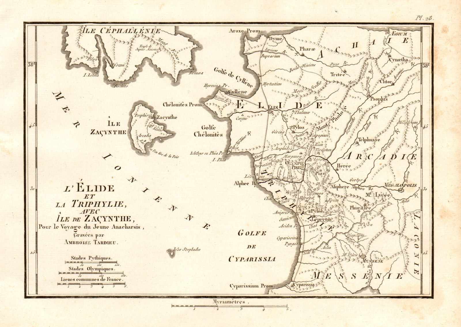 ZAKYNTHOS ZANTE KEFALONIA. Elide, Triphylie & Zacynthe