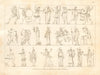ANCIENT GREECE. Civil & military dress & costumes 1832 old antique print