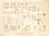 ANCIENT GREECE. Musical instruments, arms & furniture 1832 old antique print