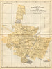 Plano de GUADALAJARA, Mexico. Mapa de la ciudad. City/town plan 1935 old