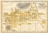 Plano de TOLUCA, Mexico. Mapa de la ciudad. City/town plan 1935 old