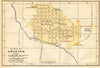 Plano de URUAPAN, Mexico. Mapa de la ciudad. City/town plan 1935 old