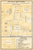 Palacio Nacional, Mexico City 1935 old vintage map plan chart
