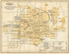 Plano de PUEBLA, Mexico. Mapa de la ciudad. City/town plan 1935 old