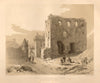 Ruins of the Archbishop's Palace, as they stood in 1780, Glasgow 1848 print